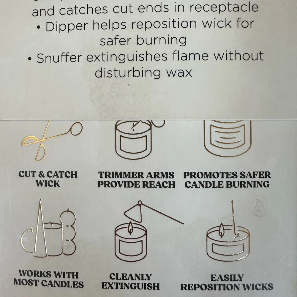 Silver Candle Accessories 3 Piece Set- wick trimmer, dipper and snuffer
